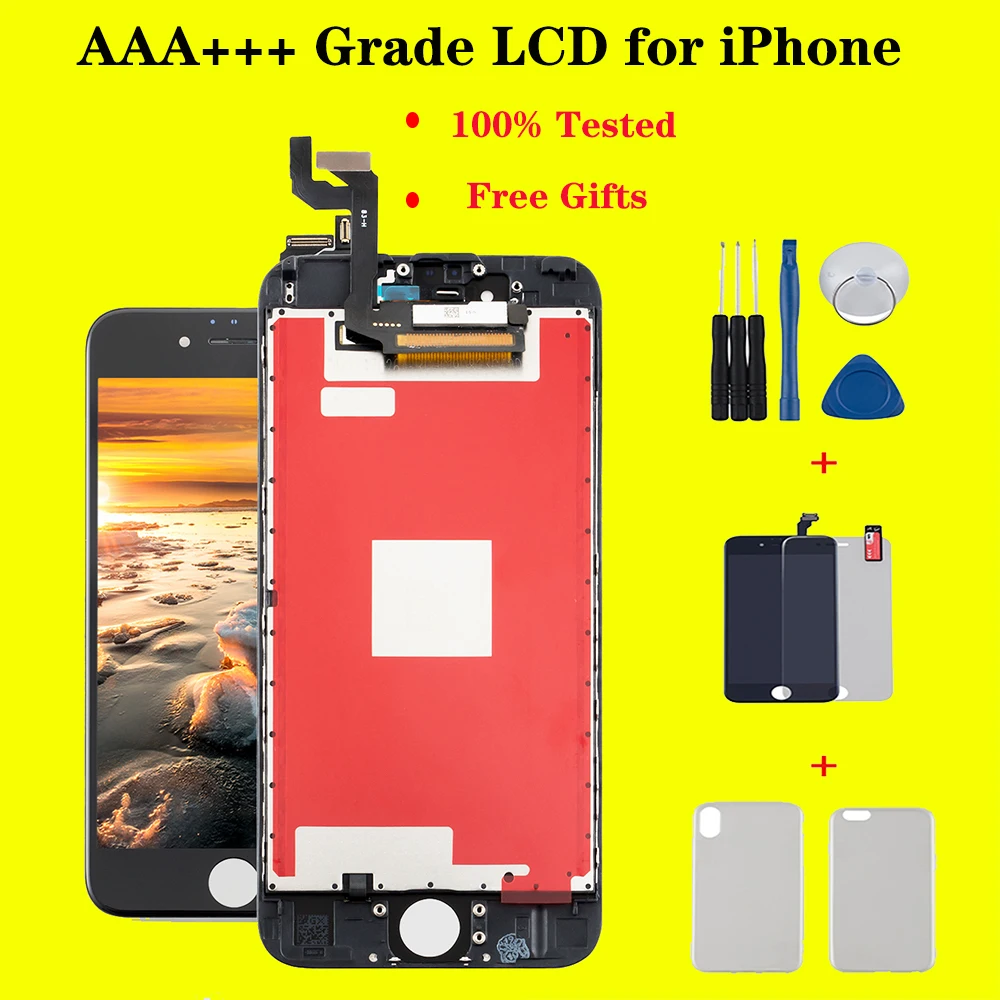 ЖК дисплей AAA + для iPhone 5s 6 plus сменный сенсорный экран с дигитайзером 6s 7 8 Plus