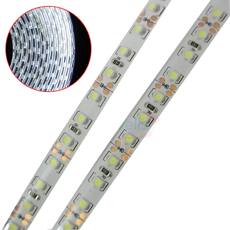 

5m DC 12V 24V High Bright 3528 SMD LED Strip Light 120 LEDs/M White/Warm White/Natural White/Red/Green/Blue/Yellow Lamp Tape