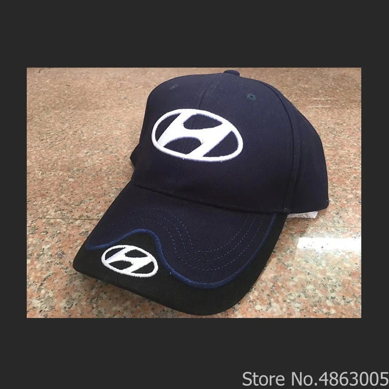 Черный Женская Мужская Унисекс дышащая хлопковая шляпа hyundai бейсболка модная женская мужская уличная Спортивная Кепка - Цвет: Черный