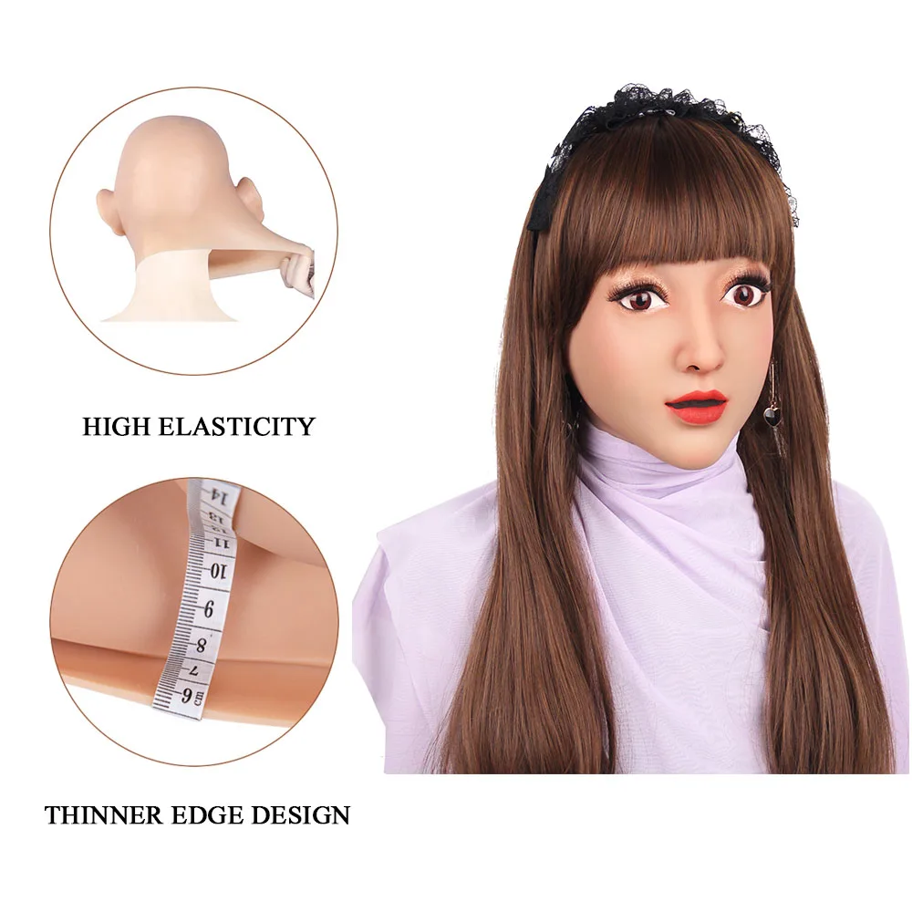 Мягкая силиконовая женская маска Клэр Реалистичная из кожи человека для