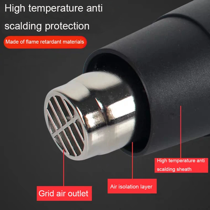 Ручной Термофен цилиндр горячего воздуха термоусадочная пленка пистолет для