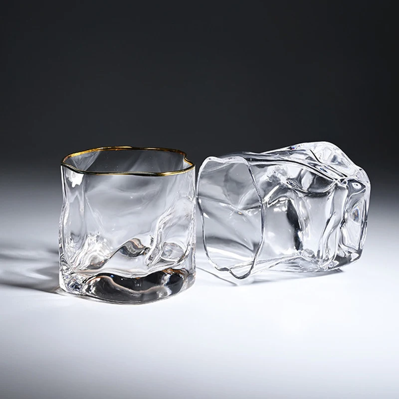 

Wine Glass Mug Latte Coffee Whiskey Transparent Glass Cup Vodka Drinking Bar Club Wine Glass Ice Hockey Mold