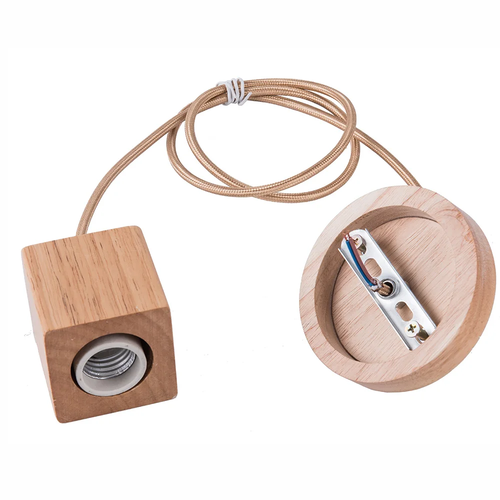 Квадратная основа для светодиодной лампы E27 винтажный держатель в стиле ретро