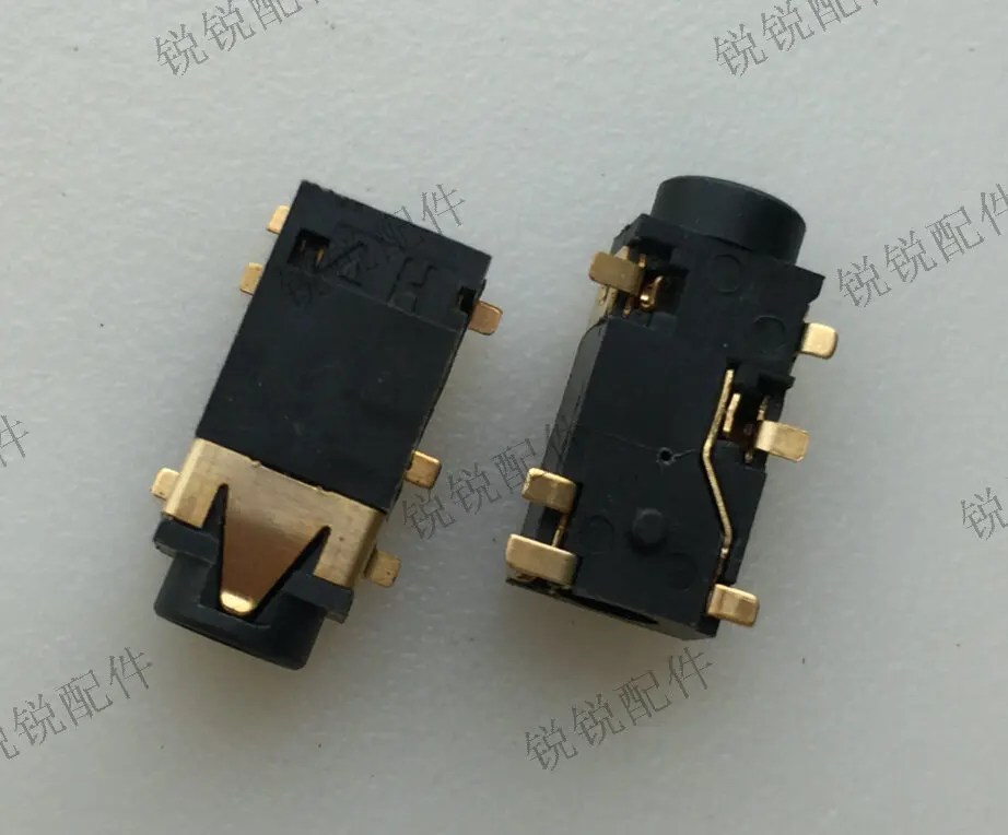 

Letter sounds 3.5 headphone socket 6P mother gold-plated audio bridge JACK single-column headset microphone JACK