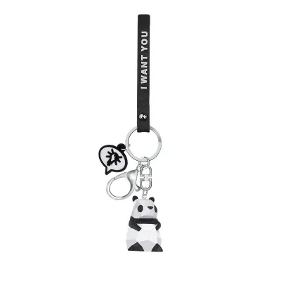 Мультяшная Геометрическая граненая динозавр игрушечная панда брелок для ключей