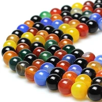round loose spacer mixed carnelian beads for making bracelet necklace jewelry