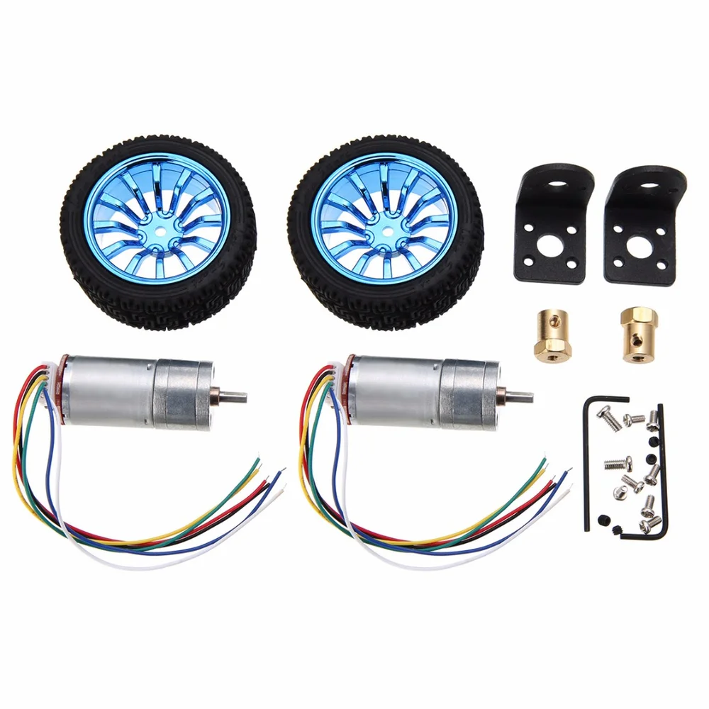 1 / 2 набора мощный кодировщик шестеренчатые двигатели постоянного тока 6 в 250