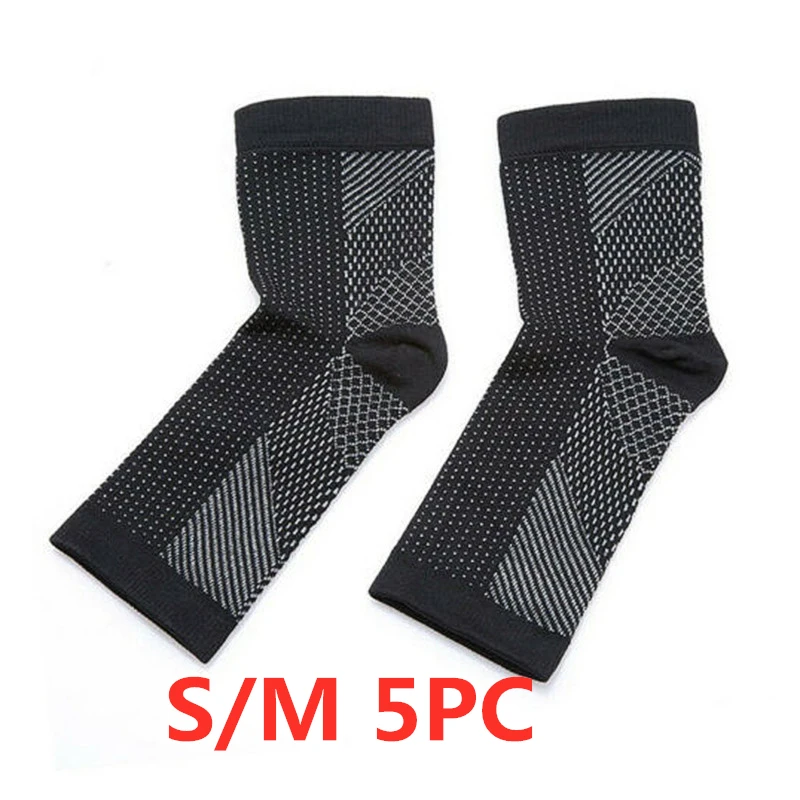 SM5PCS 5 пар,, инструмент для ног, компрессионный Носок, ортопедическая АРКА, поддержка стопы, одежда с рукавами, медная, фиксированная, магнитная, уменьшает раздражение - Цвет: SM5PCS