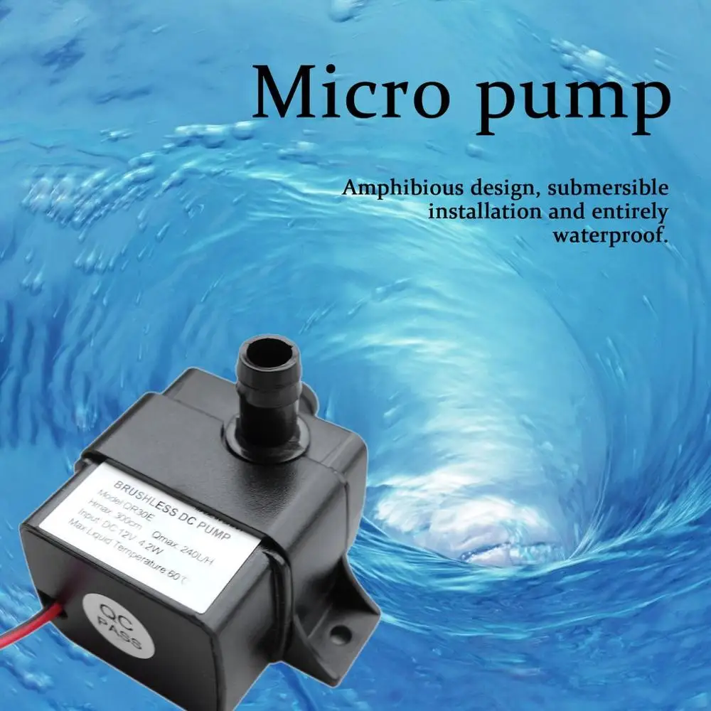 Высокая производительность QR30E AC/DC 12V 4 2 W 240L/ч расход Процессор охлаждения