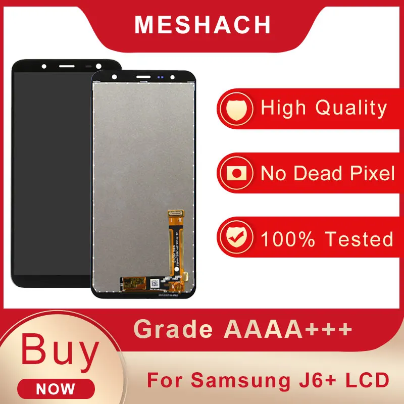 ЖК-дисплей с сенсорным экраном для Samsung Galaxy J6 + плюс SM-J610DS SM-J610G J610F SM-J610F/DS J610 замена