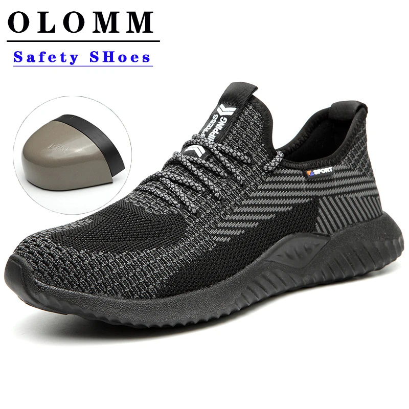 Стальная защитная обувь со стальным носком для мужчин легкая прокалывающаяся на