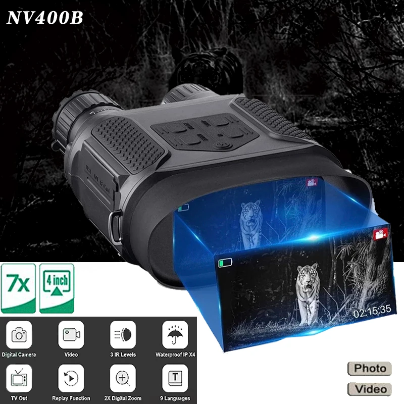 

HD Digital Night Vision Binoculars Device Widescreen Hunting Infrared Optics Sight Night Camera Telescope For Outdoor Hunting