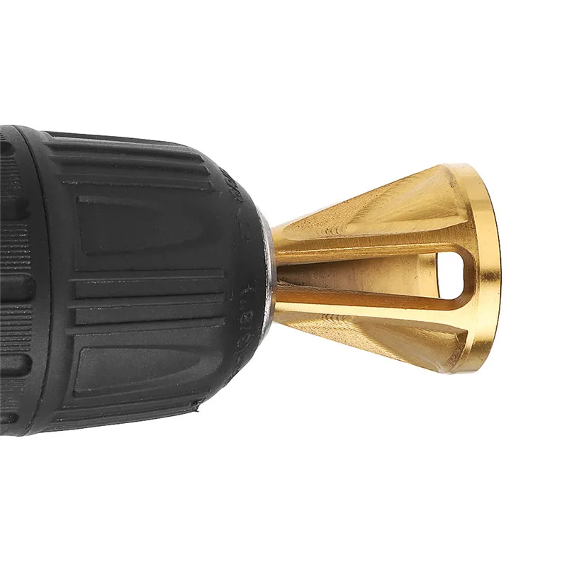 

Deburring Chamfer External Tool Bit Titanium Coated Remove Burr Repairs Tools Metal Drilling Tool