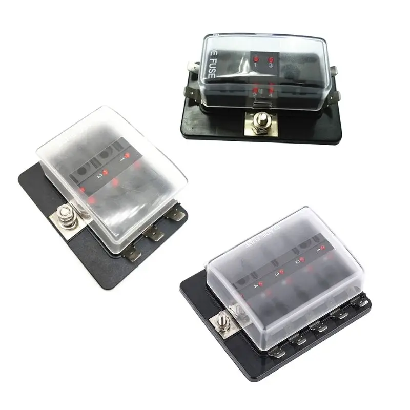 4/6/10 держатель предохранителя с направляющим лезвием и светодиодный