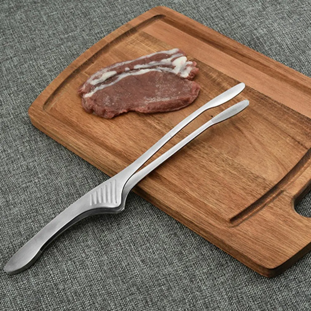 Stainless Steel Japanese Barbecue Clip Korean Food Steak Professional Portable Hot | Дом и сад