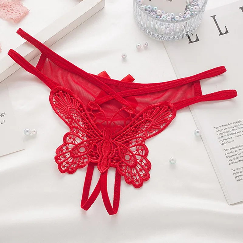 

Women Sexy Panties Transparent Low-waist Underpant Hollow Out Thong Female Exotic G-String Underwear Lingerie