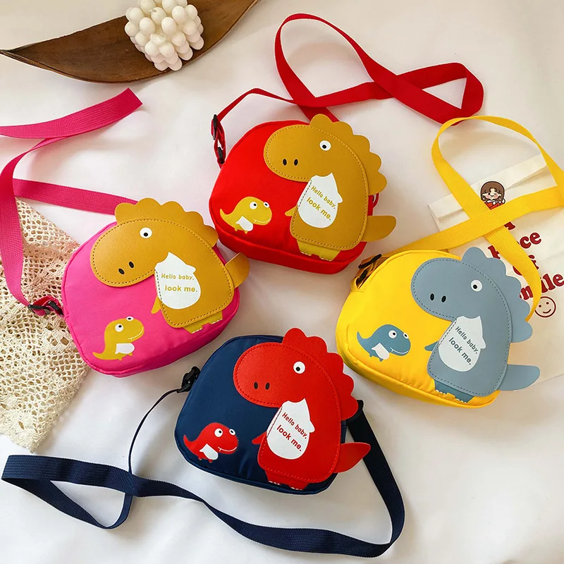 

2020 New Arrival Baby Cute Cartoon Shoulder Bag Children Dinosaur Shoulder Small Bag BOY'S Girls GIRL'S Princess Fashion Bags