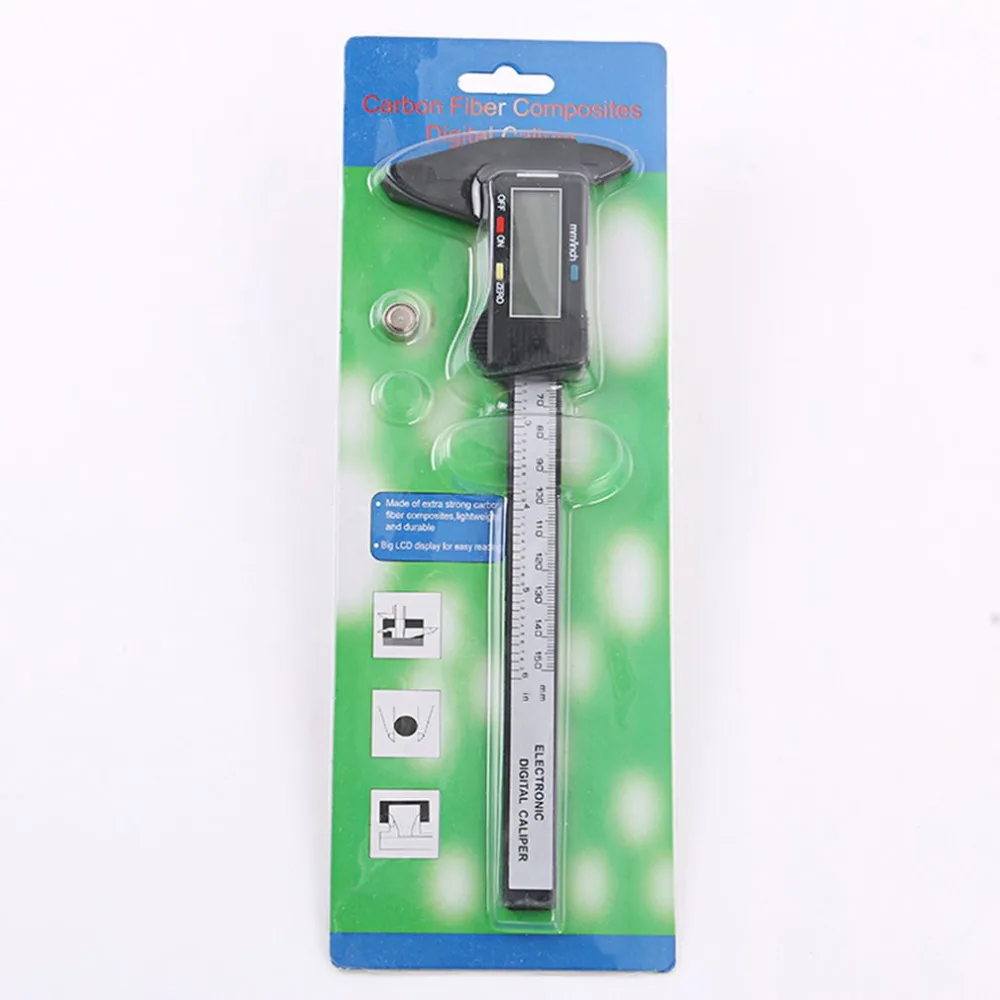 Высококачественный штангенциркуль 150 мм 6 дюймов ЖК-цифровой Электронный из