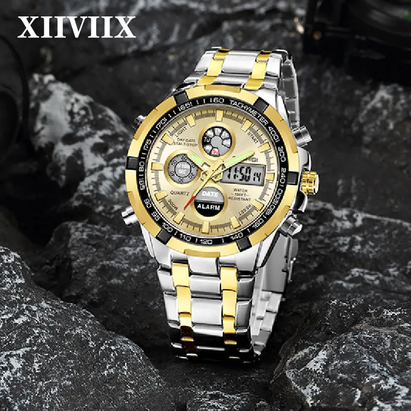 

XIIVIIXMen's Wrist Watch Luxury Brand Military Digital Sport Watches For Man Quartz Wristwatches Clock Male Relogio Masculino