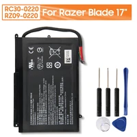 original replacement laptop battery rc30 0220 rz09 0220 for razer blade pro 17 genuine rechargeable laptop battery 6160mah