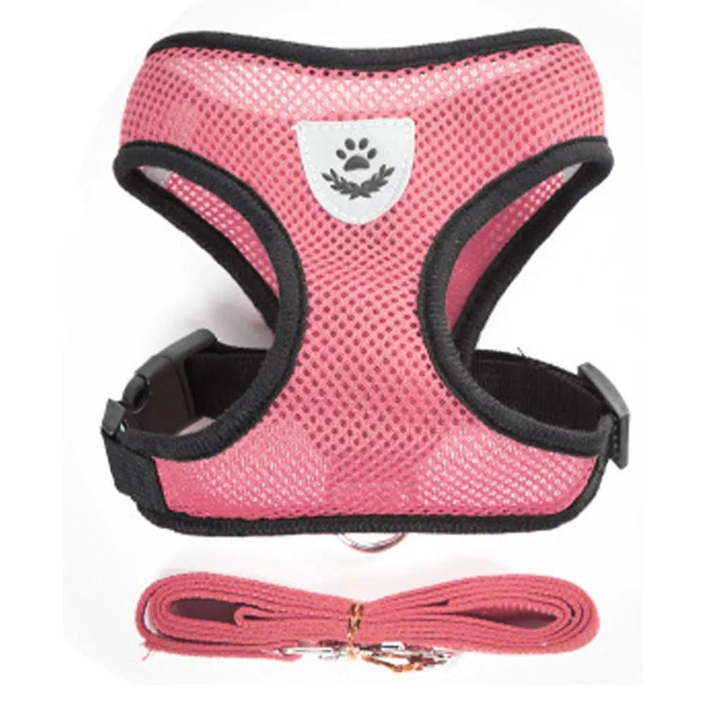 

Nylon Mesh Cat Harness And Leash Breathable Kitten Cats Harnesses Small Dog Puppy Harness For French Bulldog Chihuahua Pug