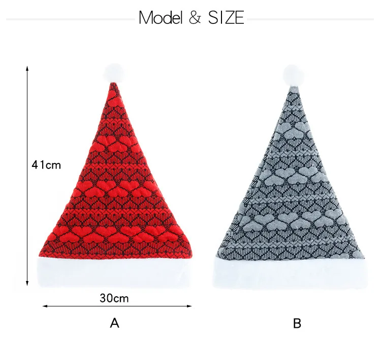 

2020 New Year Christmas Hat Plush Cap Xmas Party Props Santa Claus Hat Soft Warm Hat Christmas Gifts Noel Navidad czapka zimowa