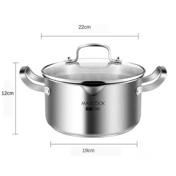 

Stock Pot Cooking Pot Stockpot Kitchen Tool with Glass Lid Preservative