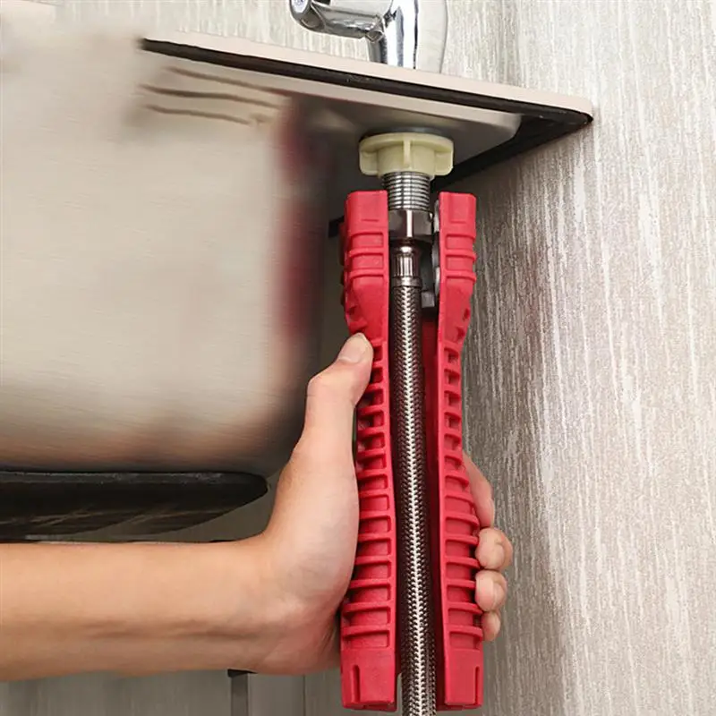 

1pc Multi-function Sink Wrench Kitchen Adjustable Wrench 6-in-1 Multifunctional Wrench