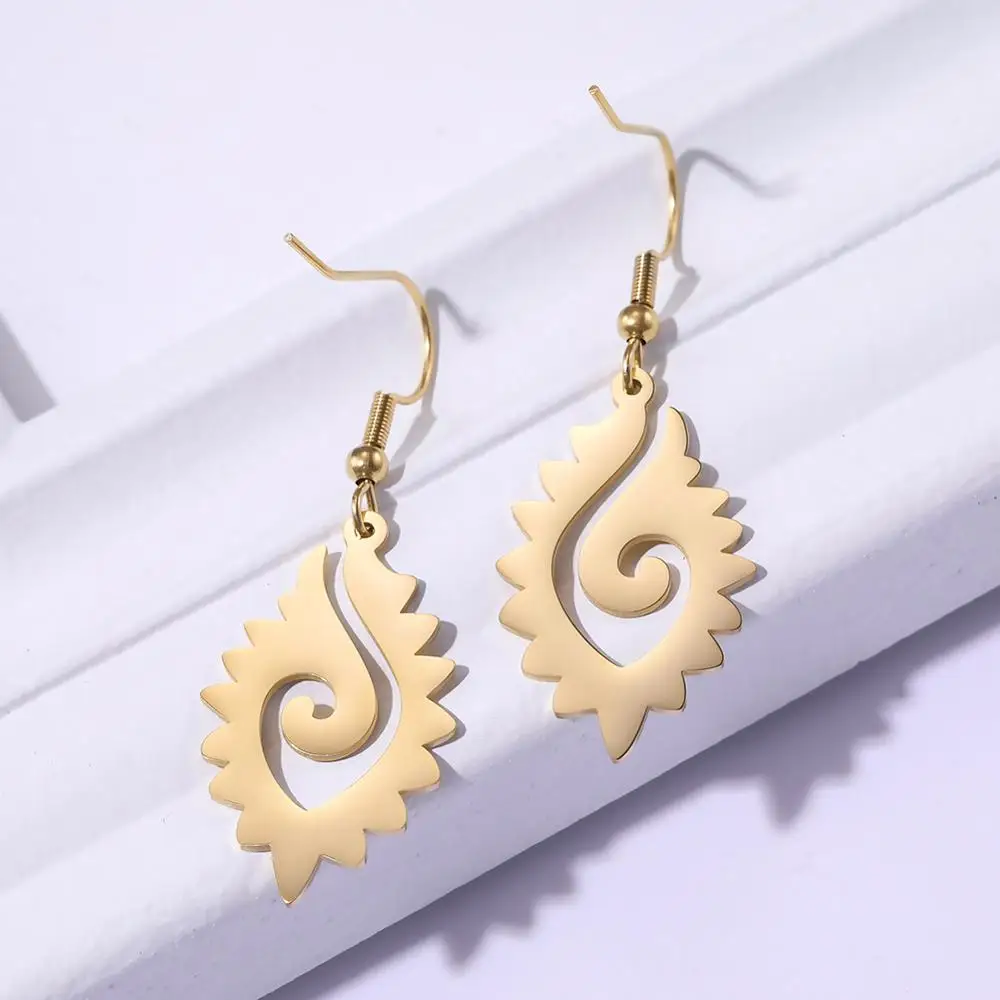 Винтажные висячие серьги Myshape из филигранной нержавеющей стали серебристые