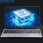 Ноутбук металлический, 15,6 дюйма, 256 ГБ SSD + HDD, ОЗУ 16 ГБ, Intel i7, Windows 10, офисный, Арабская и иврит, AZERTY, испанская и русская клавиатура с подсветкой