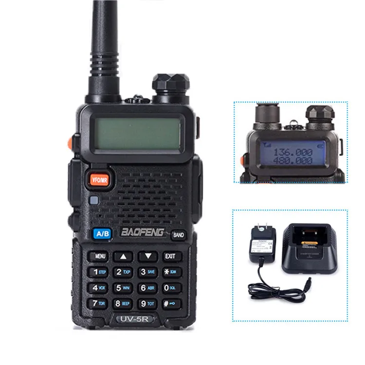 Baofeng UV-5R 2 шт. иди и болтай Walkie Talkie “иди 5 Вт трансивер baofeng uv 5r Портативный мощный
