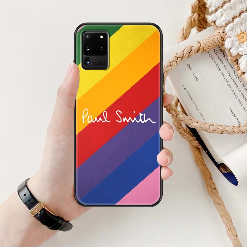 

pauls fashion brand smiths Phone case For Samsung Galaxy Note 4 8 9 10 20 S8 S9 S10 S10E S20 Plus UITRA Ultra black luxury