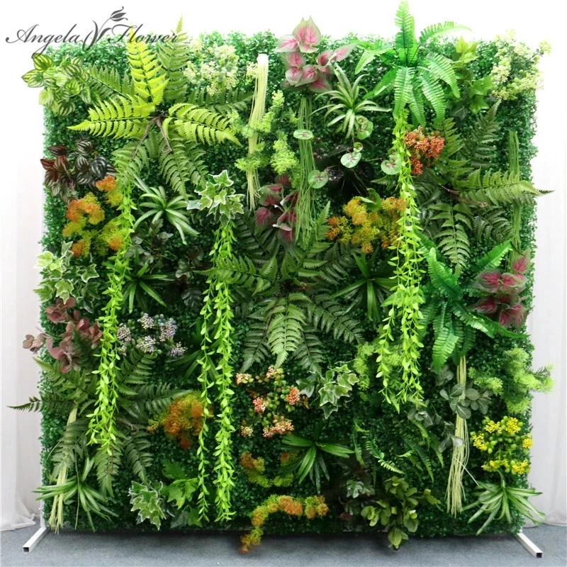 

40*60cm Artificial Green Wall Plants Eucalyptus Leaf Bouquet Christmas DIY Wedding Backdrop Decor Hotel Shop Window Flower Wall