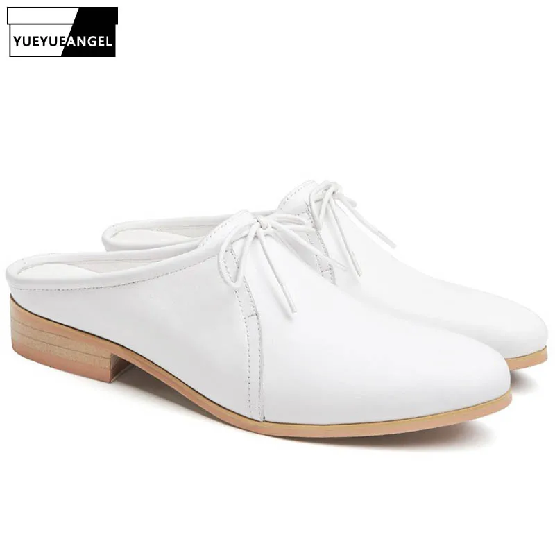 Мужские повседневные Шлепанцы из натуральной кожи роскошные сандалии под костюм