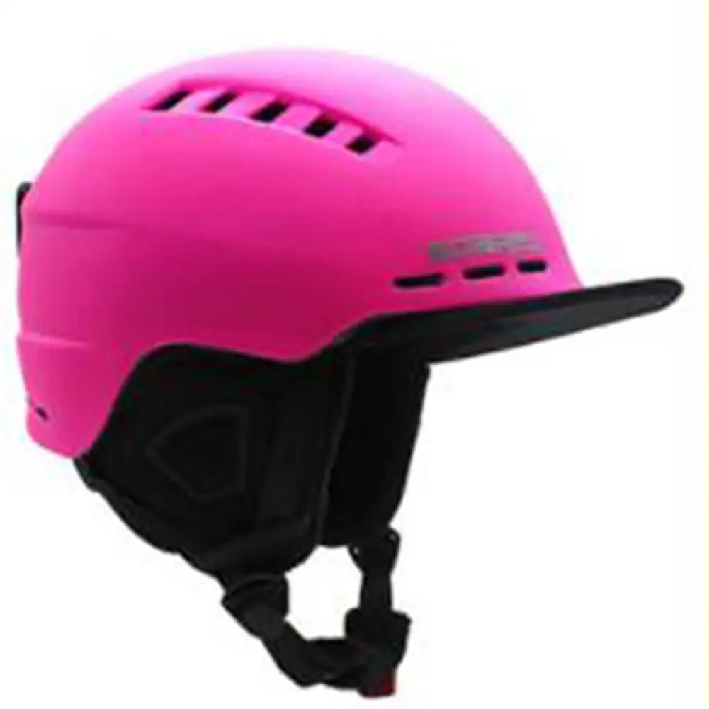 Съемный Одноцветный лыжный шлем безопасный теплый для сноуборда цельный