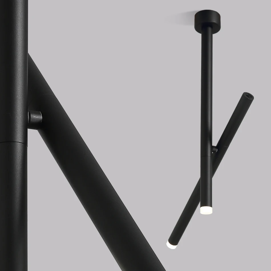 Современный светодиодный подвесной светильник с алюминиевой поверхностью для