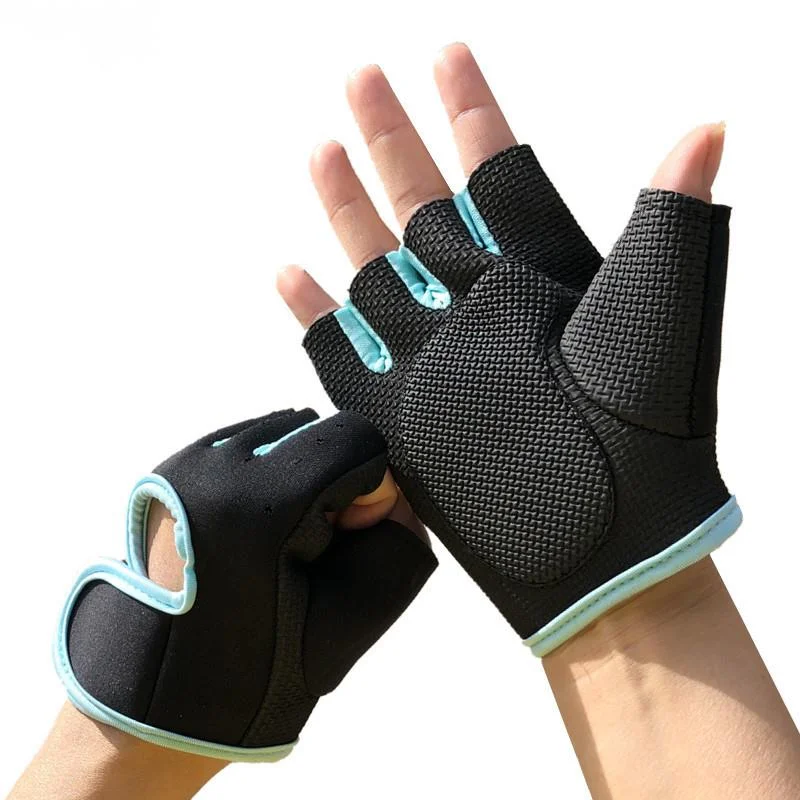 

Half Finger Sport Gloves Breathable Adults Gloves Fitness Sweat Absorbing Diving Fabric Weight Lifting Gloves Hand Protector