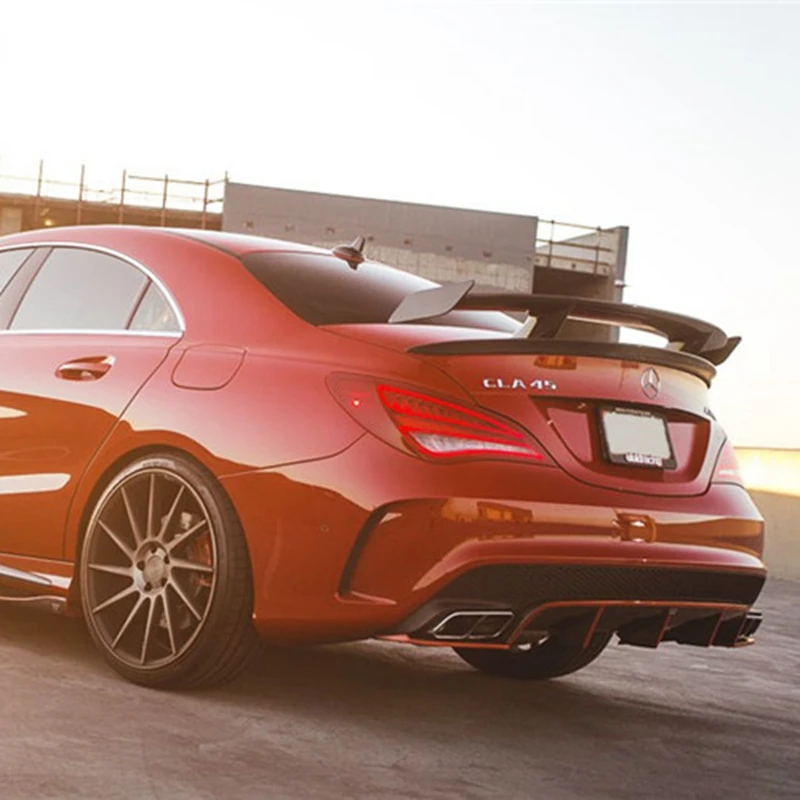 GT Спойлер крышка крыла для Mercedes Benz CLA CLASS W117 CLA45 задний спойлер багажника из