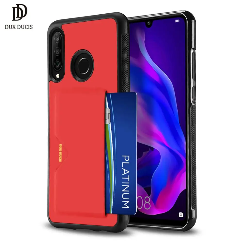 Чехол из искусственной кожи DUX DUCIS для Huawei P30 Lite роскошный чехол кошелек Nova 4E P30Lite
