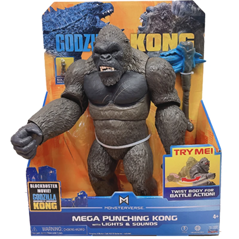 

2021 Godzilla Vs Giant Kong with Sound and Light King of Monsters Monsterverse 33Cm Anime Action Figure Collect Model Kids Toys