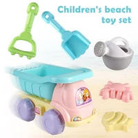 20pcs summer beach toys for kids set sandbox bucket rake hourglasses water table fun game shovel soft silicone mold edf