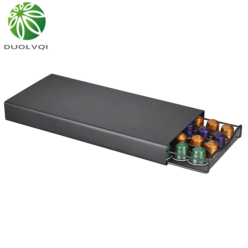 

40 Pods Coffee Capsule Organizer Storage Stand Practical Coffee Drawers Capsules Holder For Nespresso Coffee Capsule Shelves