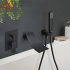 Смеситель для душа Quyanre, хромированный, настенное крепление Смеситель горячей и холодной воды