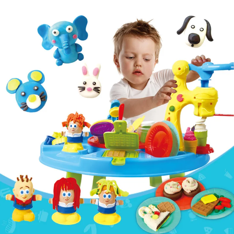 DIY playdoghkits глина тесто пластилин стол машина для мороженого форма игровой набор
