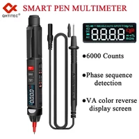 qhtitec multimeter voltmeter professional digital multimeter 6000 counts tester 118ab auto intelligent sensor pen voltage test