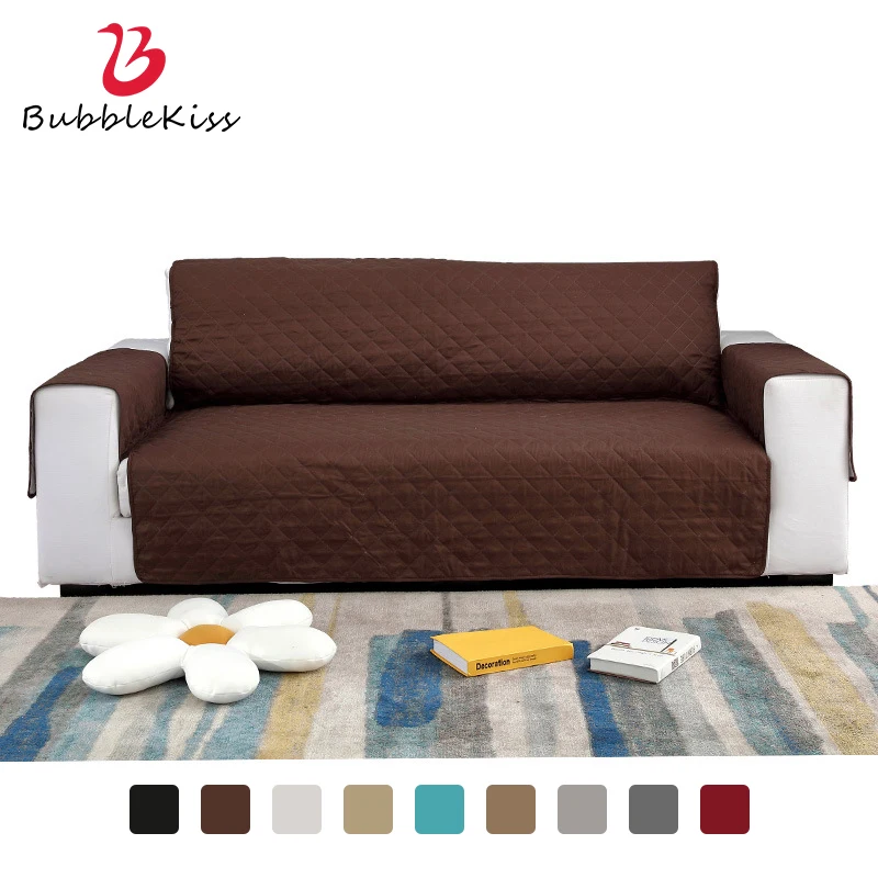 LOYAlgogo 1/2/3 Seater Quilted Anti-wear Sofa Covers For Dogs Pets Kids Anti-Slip Couch Recliner Slipcovers Armchair Protector
