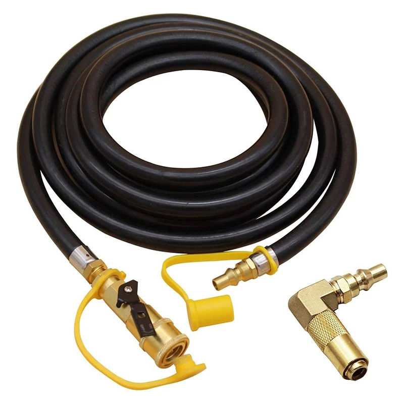 

12FT Male/Female Quick-Connect RV Propane Hose with Elbow Adapter for Blackstone 17inch/22inch Griddles