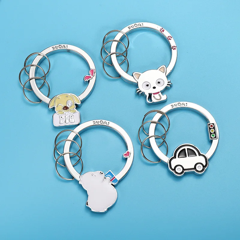 2020 Новая мода пара Кот брелок для влюбленных модный ключей из сплава