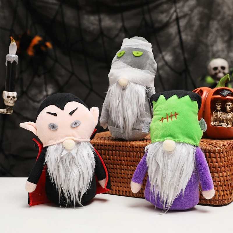 

Halloween Gnomes Plush Decor Elf Dwarf Household Holiday Dwarf Ragdoll Festival Ornaments Kids Toys Gnome Tree Hanging Pendants