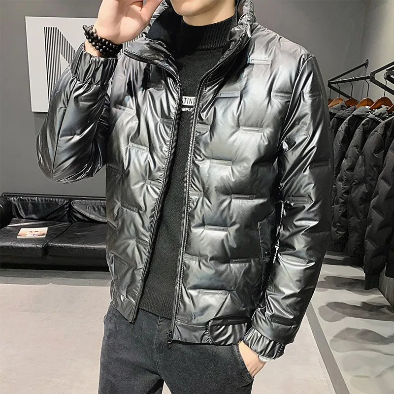 WinterMens  Jacket Mens Thermal Thick Coat Parka Male Warm Outwear Fashion Solid color Jacket Men plus M-5XL